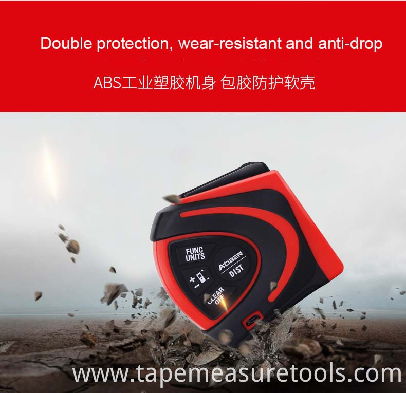 digital laser tape measure 2 in 1 5m tape measure 30m laser distance with Automatic lock function